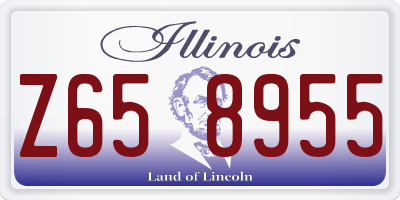 IL license plate Z658955