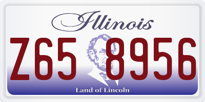 IL license plate Z658956