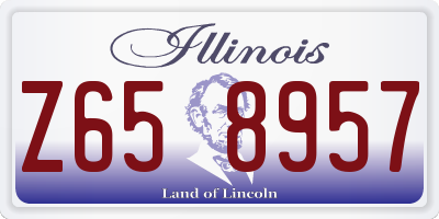IL license plate Z658957