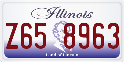 IL license plate Z658963