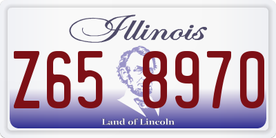 IL license plate Z658970