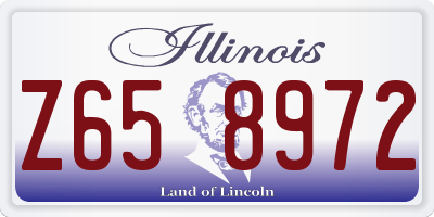 IL license plate Z658972