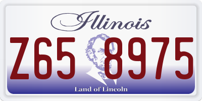 IL license plate Z658975