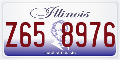 IL license plate Z658976