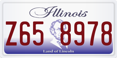 IL license plate Z658978