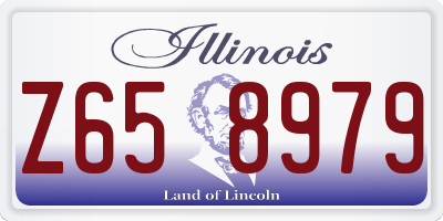 IL license plate Z658979