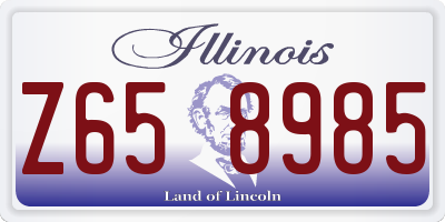 IL license plate Z658985