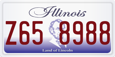 IL license plate Z658988