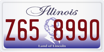 IL license plate Z658990