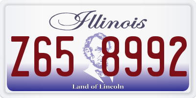 IL license plate Z658992