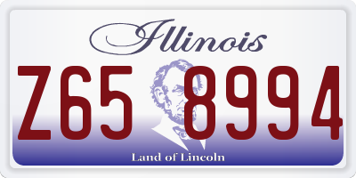 IL license plate Z658994