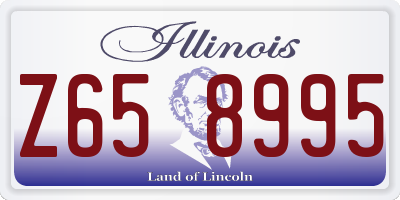 IL license plate Z658995