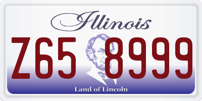 IL license plate Z658999