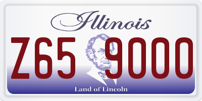 IL license plate Z659000