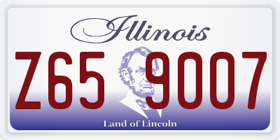 IL license plate Z659007
