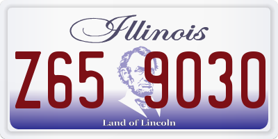 IL license plate Z659030
