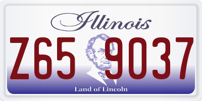 IL license plate Z659037