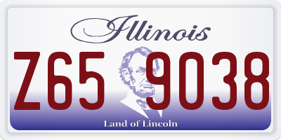 IL license plate Z659038