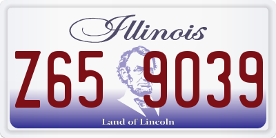 IL license plate Z659039