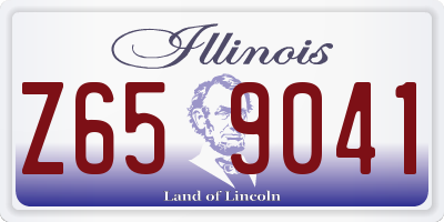 IL license plate Z659041