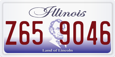 IL license plate Z659046