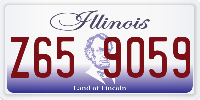 IL license plate Z659059