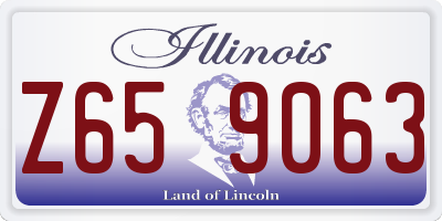 IL license plate Z659063