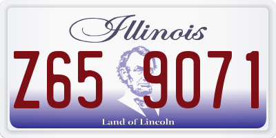 IL license plate Z659071