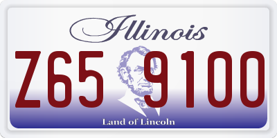 IL license plate Z659100