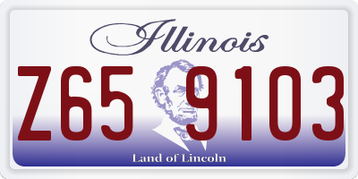 IL license plate Z659103