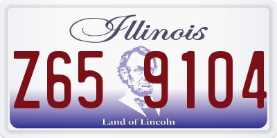 IL license plate Z659104