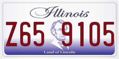 IL license plate Z659105