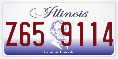 IL license plate Z659114