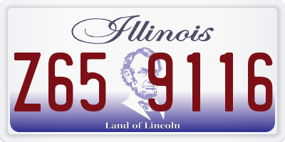 IL license plate Z659116