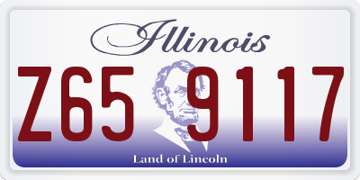 IL license plate Z659117