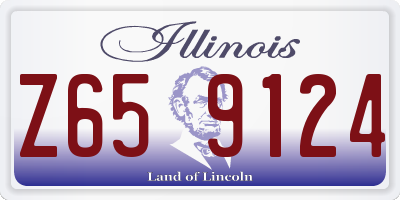 IL license plate Z659124