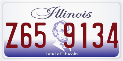 IL license plate Z659134