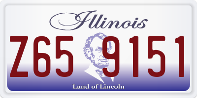 IL license plate Z659151