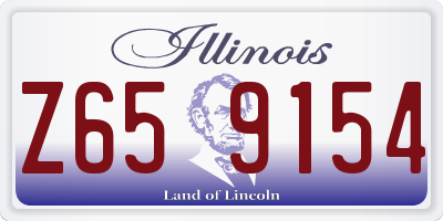 IL license plate Z659154