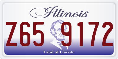 IL license plate Z659172