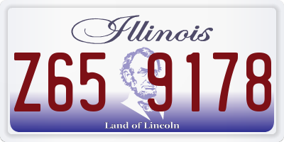 IL license plate Z659178