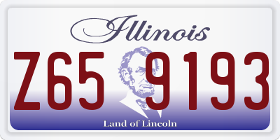 IL license plate Z659193
