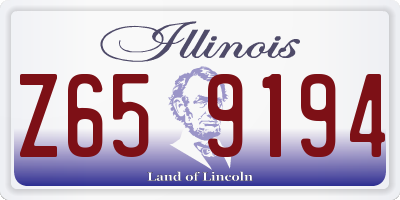 IL license plate Z659194