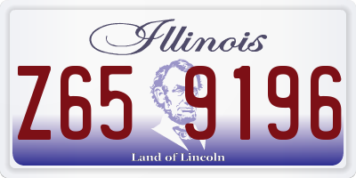 IL license plate Z659196
