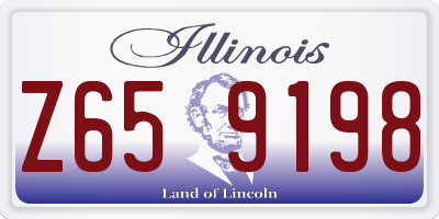 IL license plate Z659198