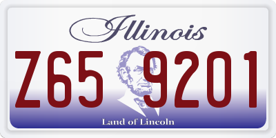 IL license plate Z659201
