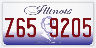 IL license plate Z659205