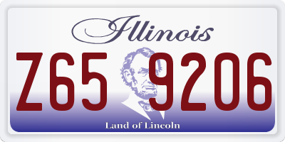 IL license plate Z659206