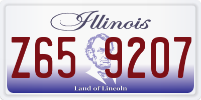 IL license plate Z659207