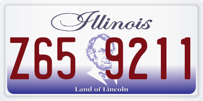 IL license plate Z659211
